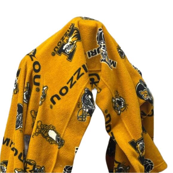 Mizzou University Columbia Missouri Soft Fleece Snuggie Cuddle Sleeved Blanket - Picture 2 of 5
